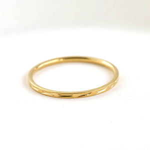 Dainty Gold Rings - Waterproof 18k Gold Stackable Rings