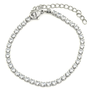 Tennis Chain Bracelet - Tarnish-free CZ Diamond Bracelet