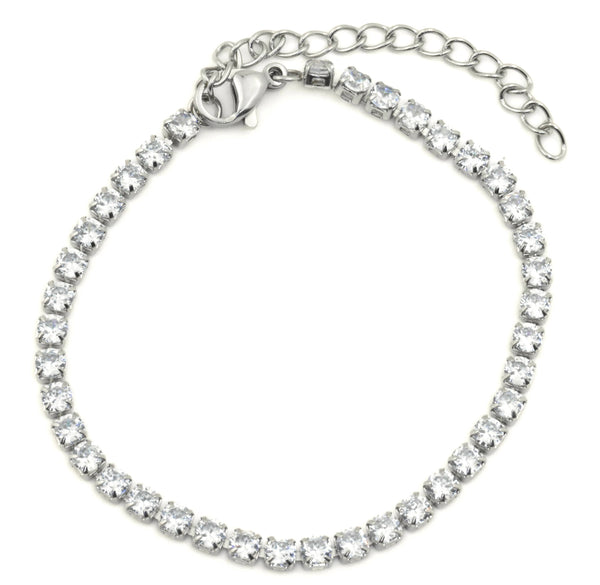 Tennis Chain Bracelet - Tarnish-free CZ Diamond Bracelet