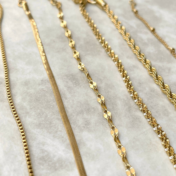 Dainty Gold Bracelets - Waterproof Chain Bracelets for Women