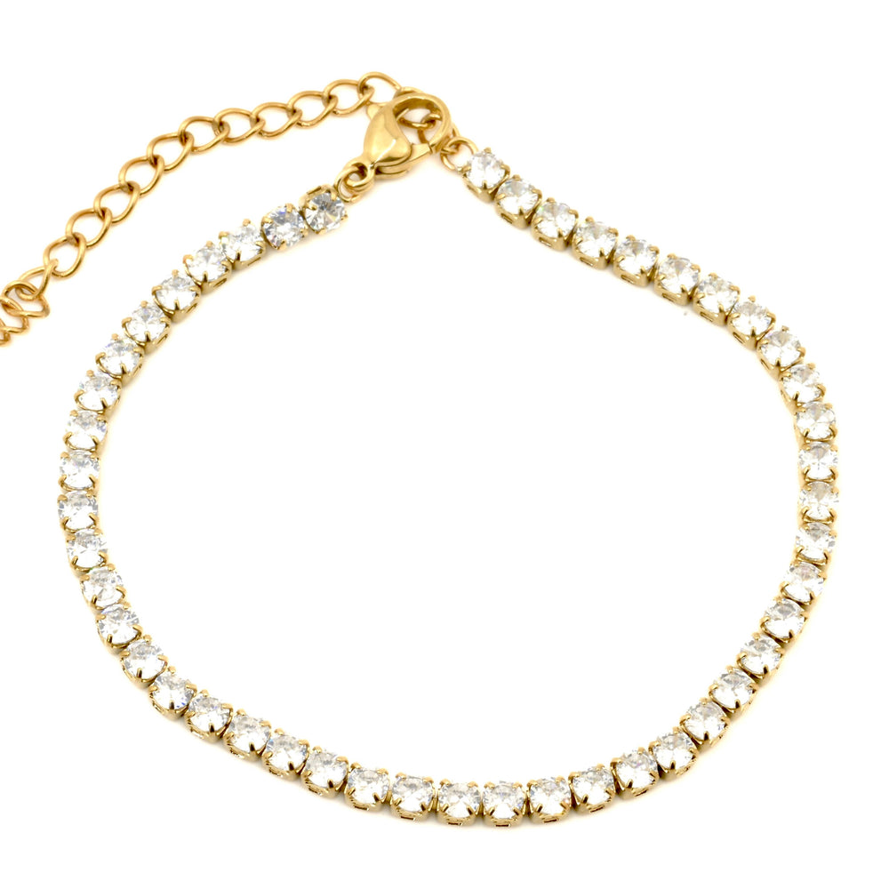 Tennis Chain Bracelet - Tarnish-free CZ Diamond Bracelet