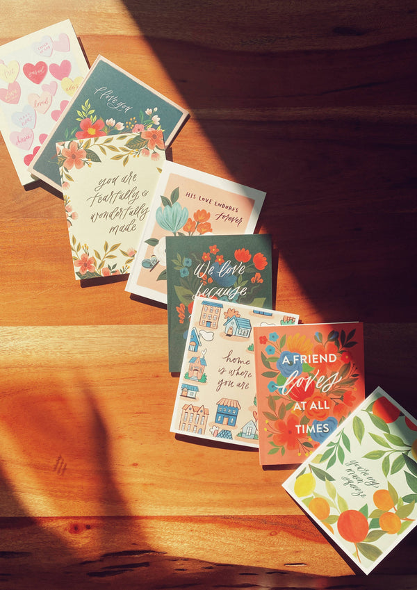 Forever and Always Card – Romantic Floral & Lettering