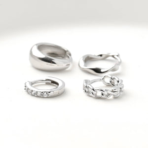 Sterling Silver Huggies - Dainty and Bold Small Huggie Hoops
