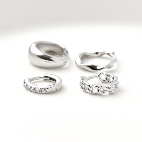 Sterling Silver Huggies - Dainty and Bold Small Huggie Hoops