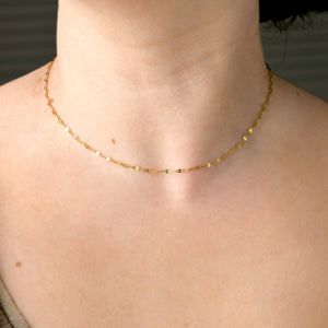 Mirror Chain Necklace - Tarnish-free Gold Chain