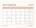 2025 Bloom Calendar