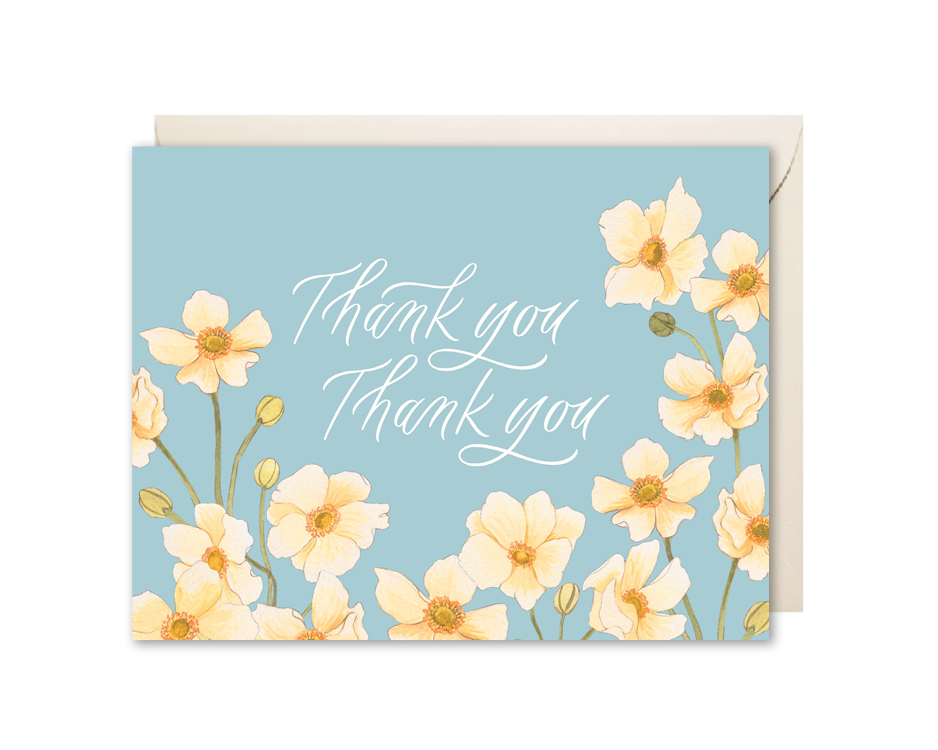 Thank You Anemone Card