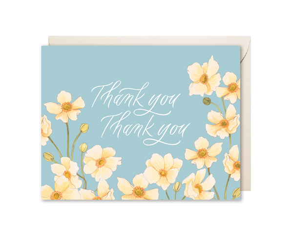 Thank You Anemone Card