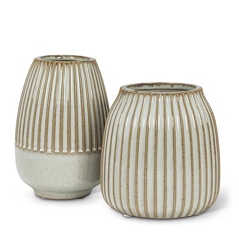 Striped Rib Vase