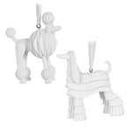 Textured Dog Ornaments