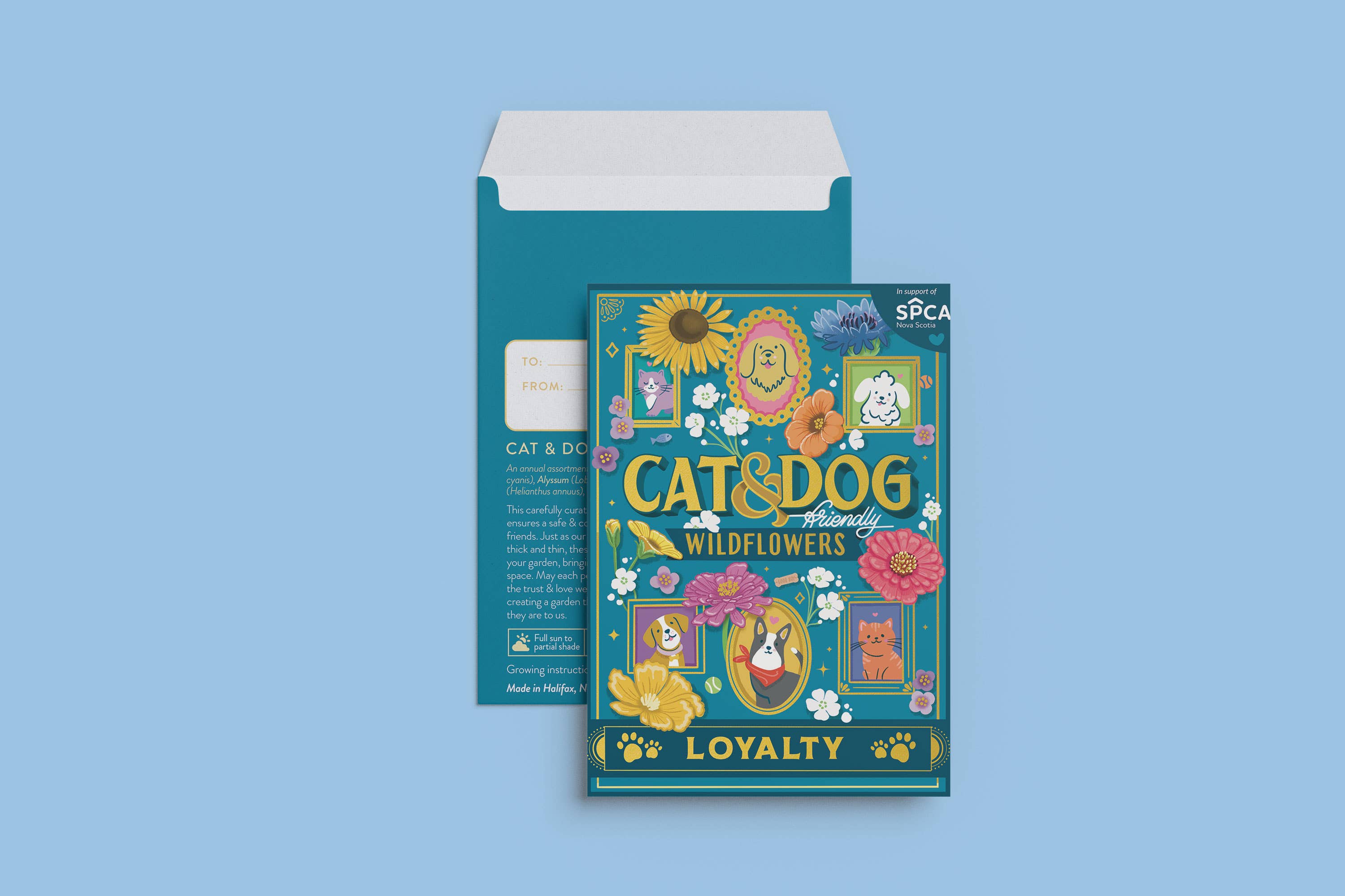 Cat and Dog-Friendly Wildflowers (Loyalty) - Seed Packet 