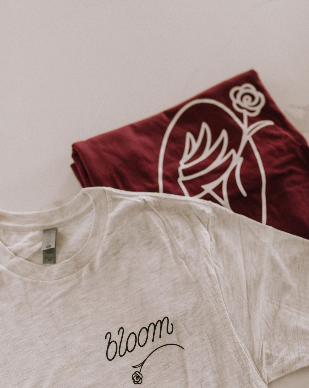 Burgundy/Wine Geometric T-Shirt