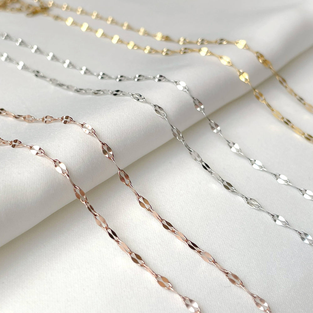 Mirror Chain Necklace - Tarnish-free Gold Chain