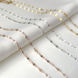 Mirror Chain Necklace - Tarnish-free Gold Chain