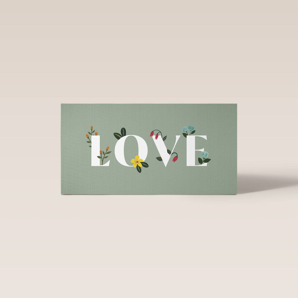 Love Typography Money Card