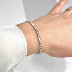 Tennis Chain Bracelet - Tarnish-free CZ Diamond Bracelet