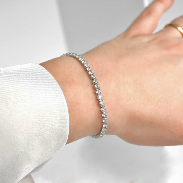 Tennis Chain Bracelet - Tarnish-free CZ Diamond Bracelet