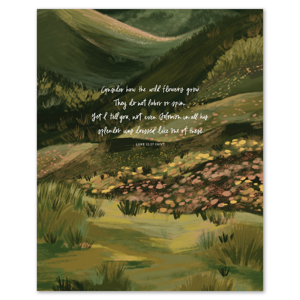 Wildflowers Luke Art Print