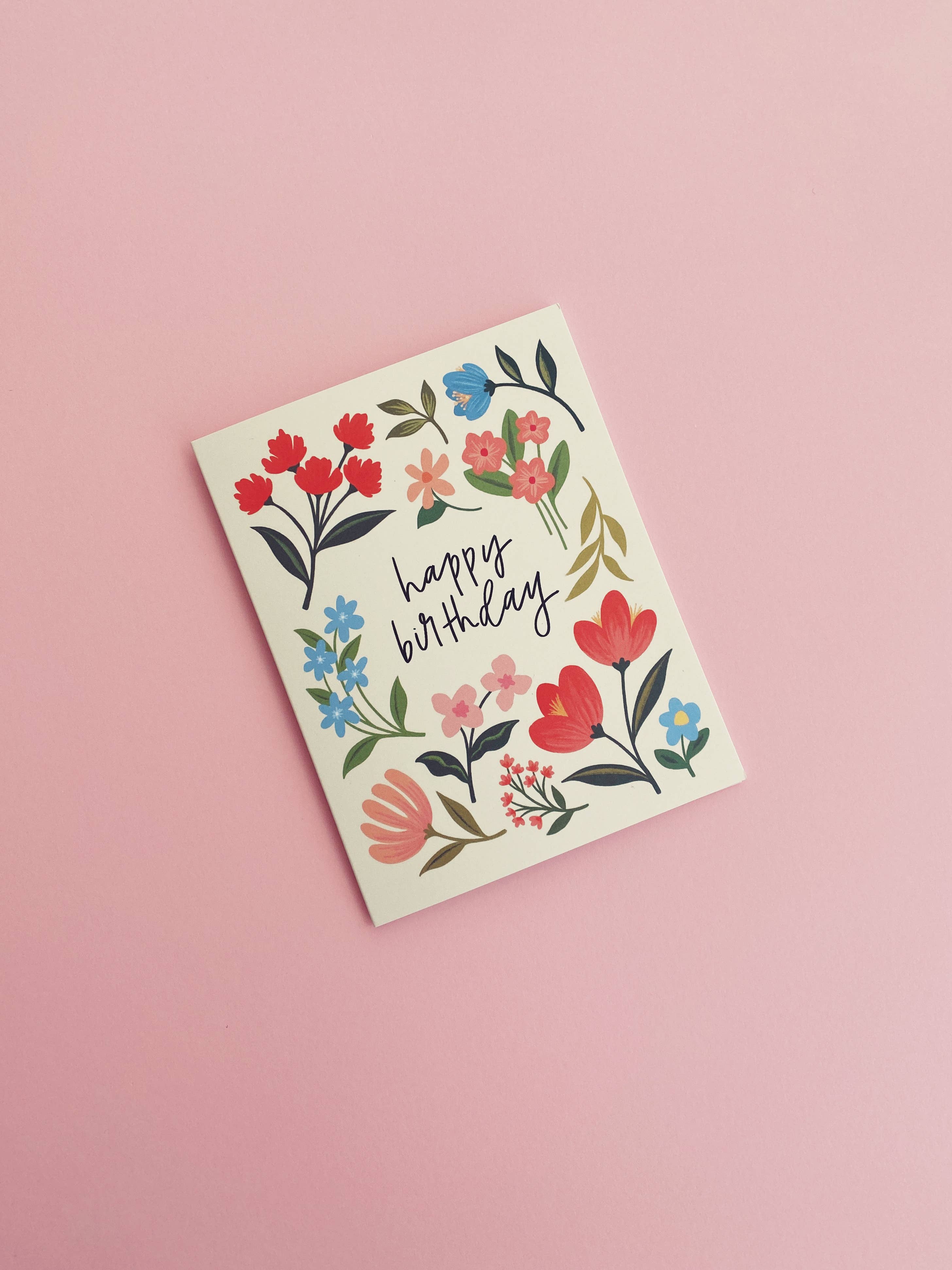 Wildflowers Birthday Card