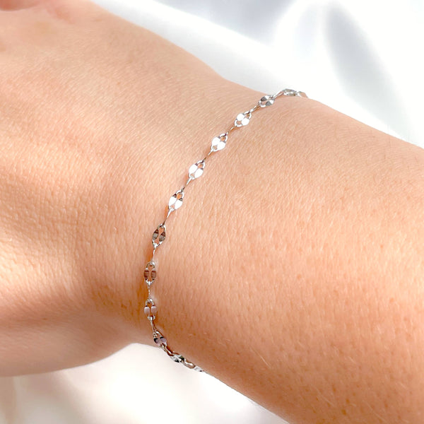 Mirror Chain Bracelet - Waterproof Dainty Sequin Bracelet