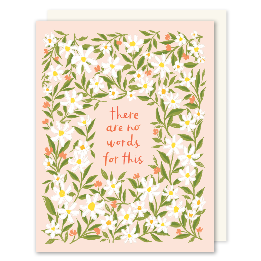 There Are No Words Sympathy Card