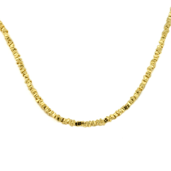 925 Sterling Silver Beaded Choker - Silver Bead Necklace