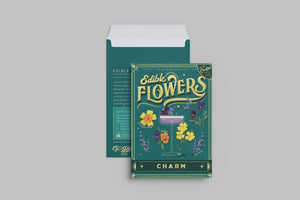 Seed Packet & Cocktail Recipe - Edible Flowers (Charm)