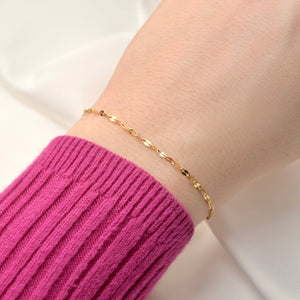 Mirror Chain Bracelet - Waterproof Dainty Sequin Bracelet