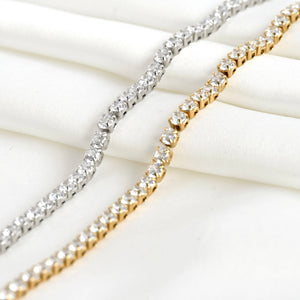 Tennis Chain Bracelet - Tarnish-free CZ Diamond Bracelet