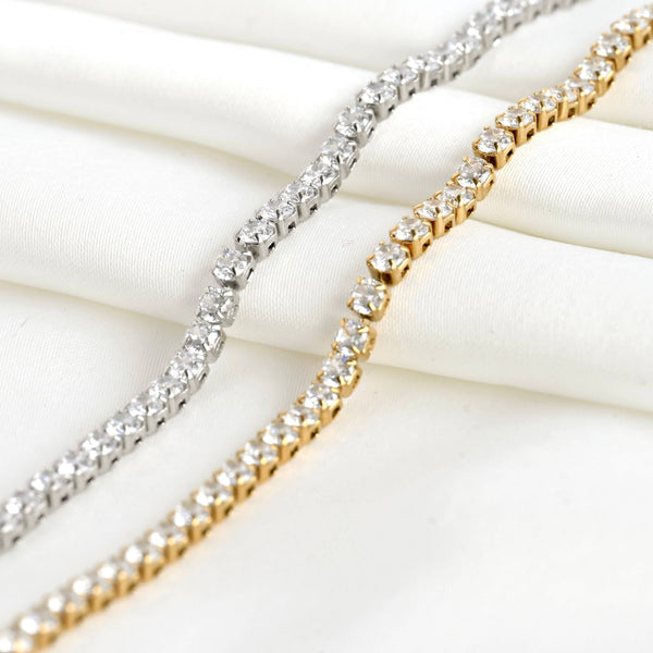 Tennis Chain Bracelet - Tarnish-free CZ Diamond Bracelet