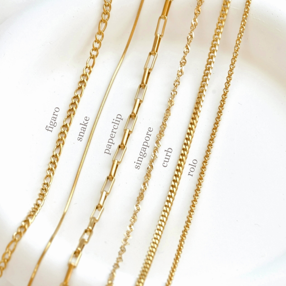 Dainty Chain Necklaces - Tarnish-proof Gold Chains 12 to 22"