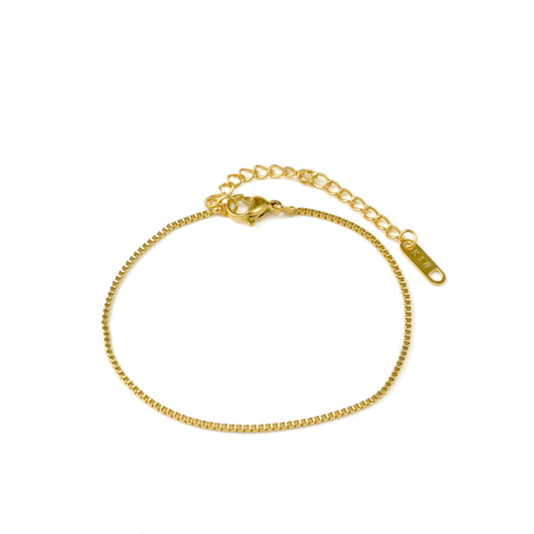 Dainty Gold Bracelets - Waterproof Chain Bracelets for Women