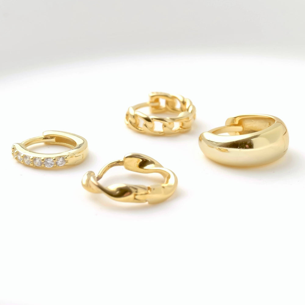 Sterling Silver Huggies - Dainty and Bold Small Huggie Hoops