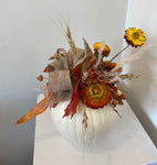 Decorative Dried Floral Pumpkin