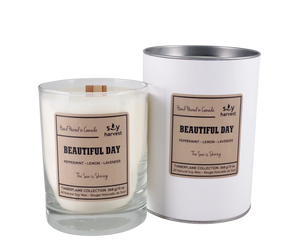 Fresh Soy Harvest Wood Wick Candle
