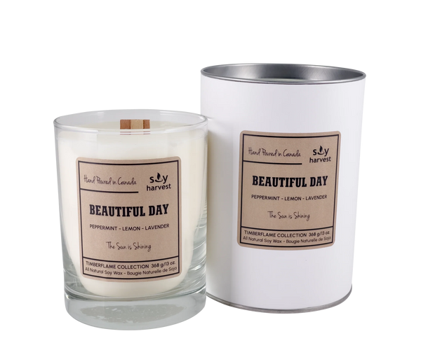 Fresh Soy Harvest Wood Wick Candle