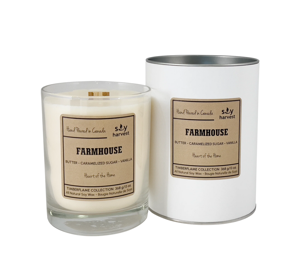 Warm and Spiced Soy Harvest Wood Wick Candle