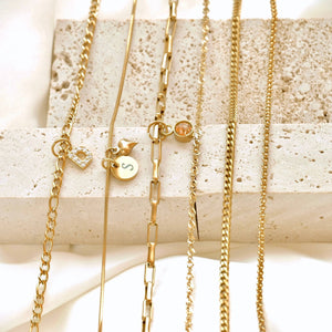 Dainty Chain Necklaces - Tarnish-proof Gold Chains 12 to 22"