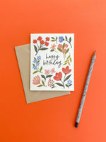 Wildflowers Birthday Card