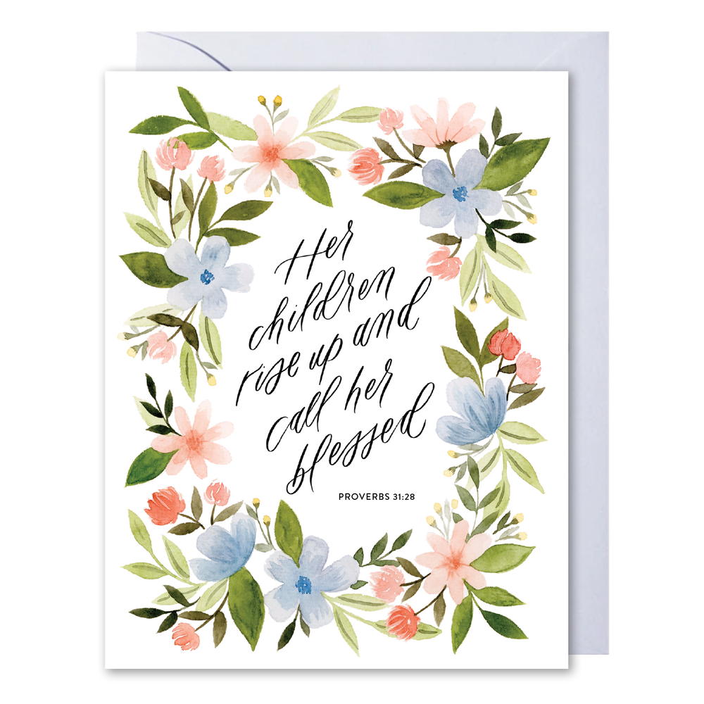 Her Children Call Her Blessed Card