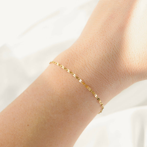 Mirror Chain Bracelet - Waterproof Dainty Sequin Bracelet