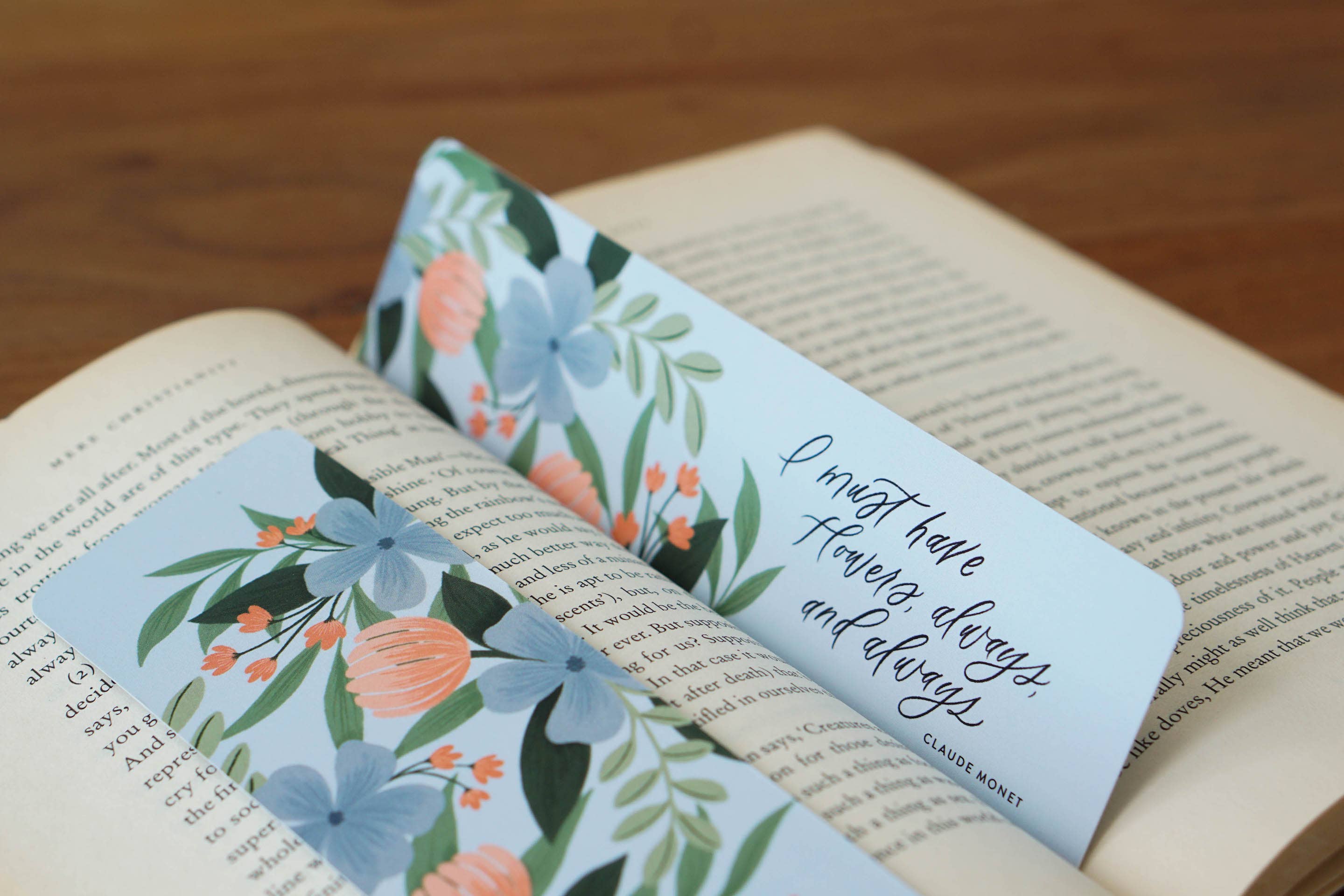 Bookmark - Monet Flowers