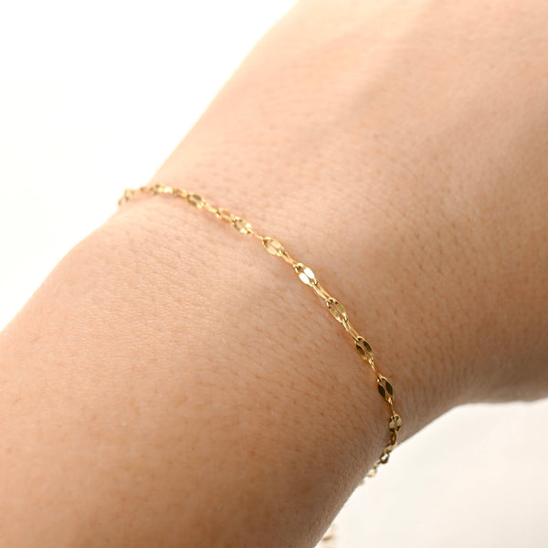Mirror Chain Bracelet - Waterproof Dainty Sequin Bracelet