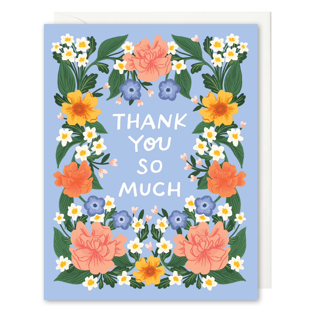 Blue Flowers Thank You