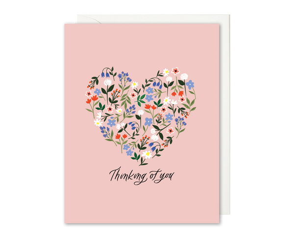 Thinking Of You Heart Card