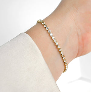 Tennis Chain Bracelet - Tarnish-free CZ Diamond Bracelet