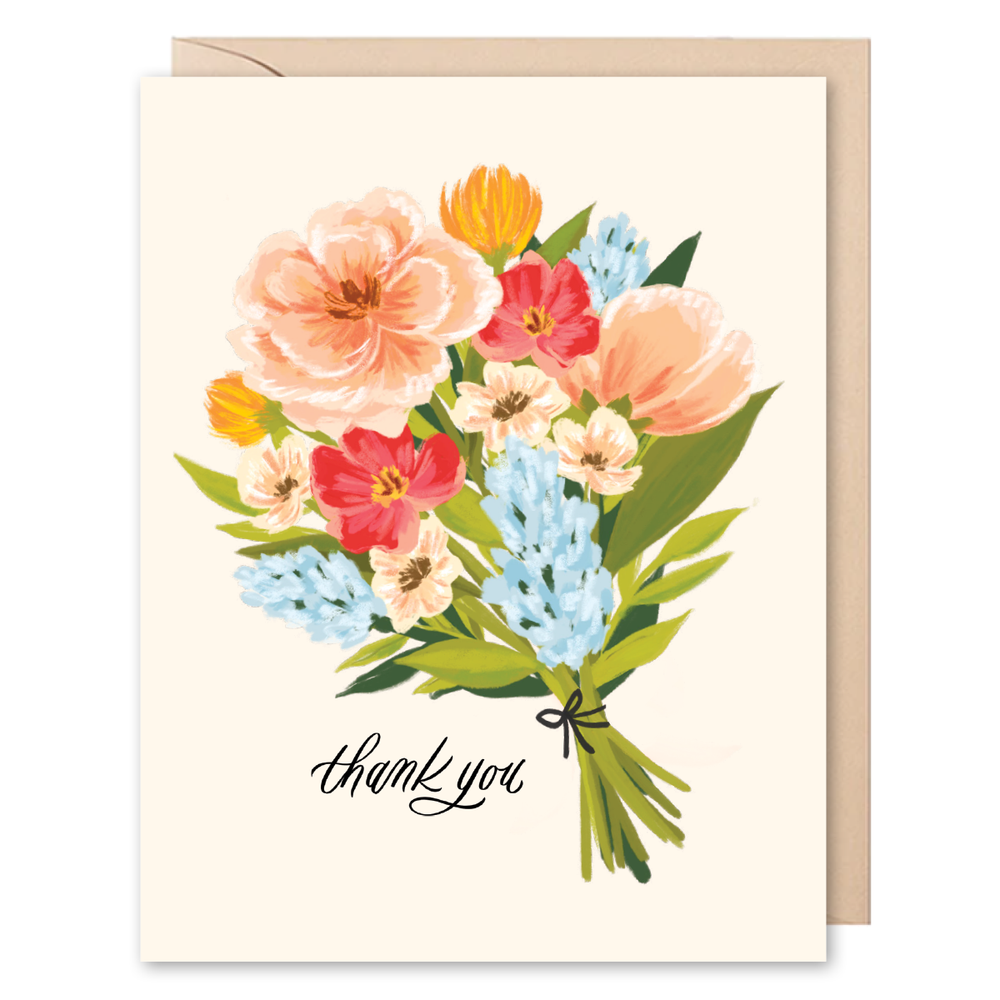Bouquet Thank You Card