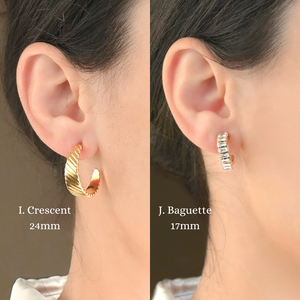 18k Gold Hoop Earrings - Tarnish-free Statement Hoops