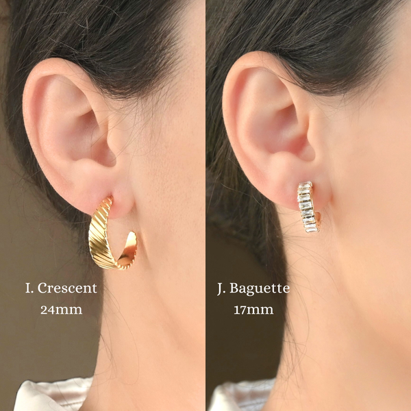 18k Gold Hoop Earrings - Tarnish-free Statement Hoops
