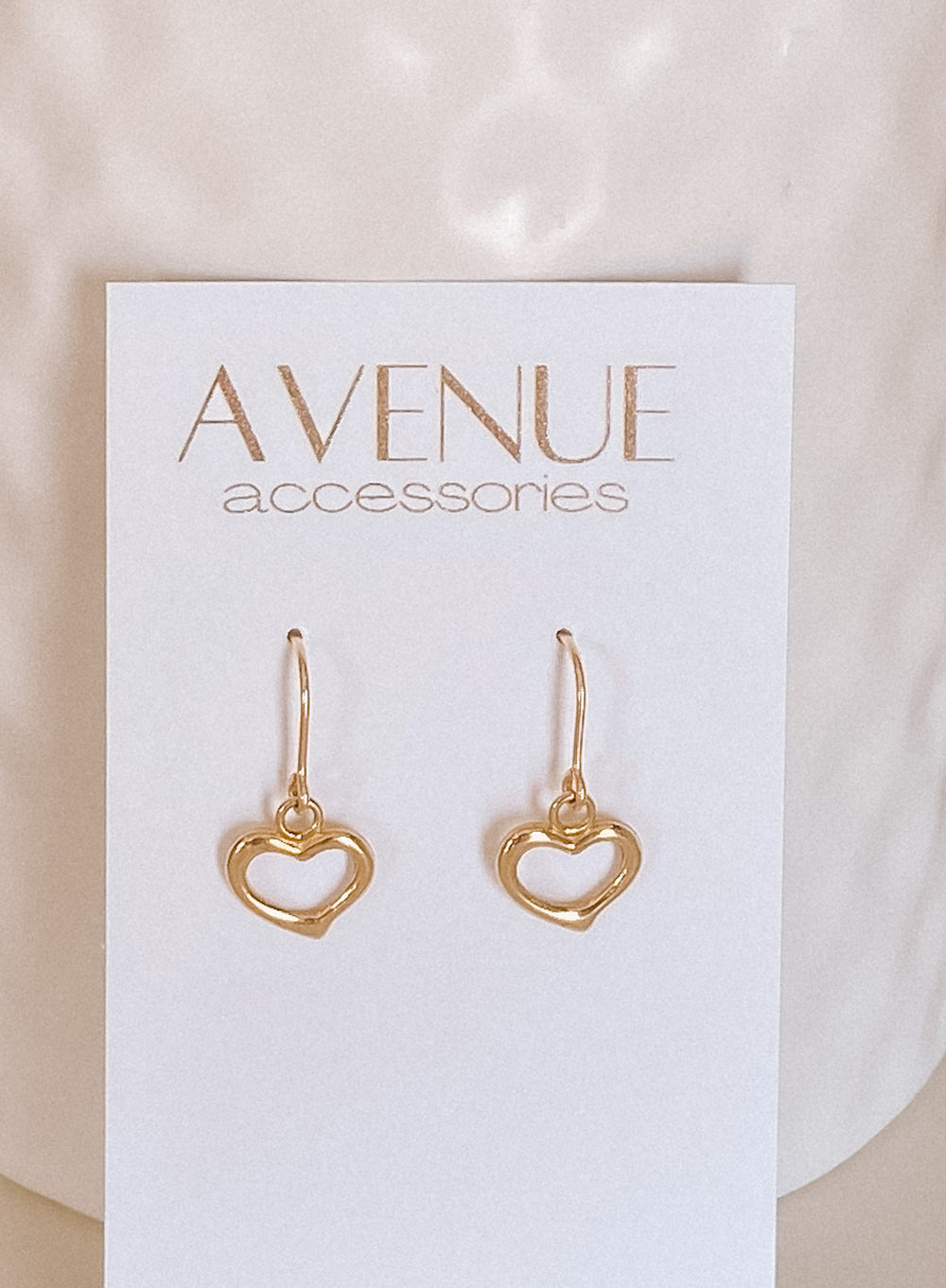 Single Heart Dangle Earrings